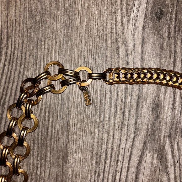 Vintage Yves Saint Laurent gold chain belt
